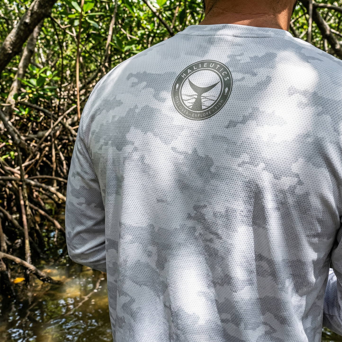 Halieutics UPF 50 Performance Fishing Camo Shirt | Moisture-Wicking