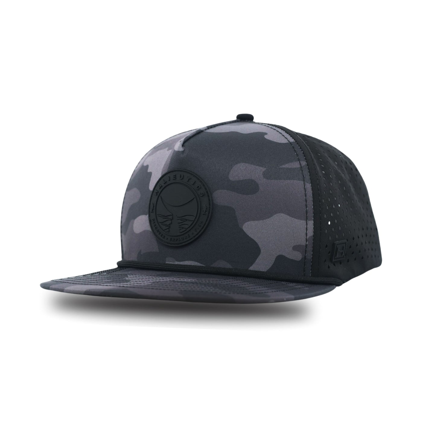 Halieutics Premium Water-Resistant Performance Camo Rope Fishing Hat. Men and Woman