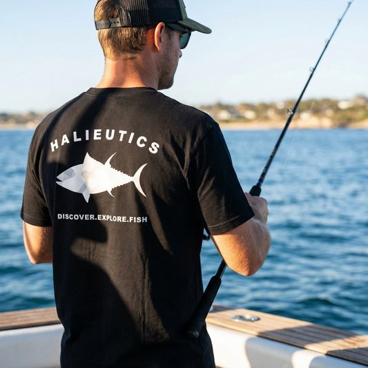 Halieutics White Camo Tuna Graphic Fishing T-Shirt – Angler Performance Tee