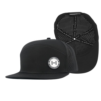 Water-Resistant Performance 6 Panel Flat Brim