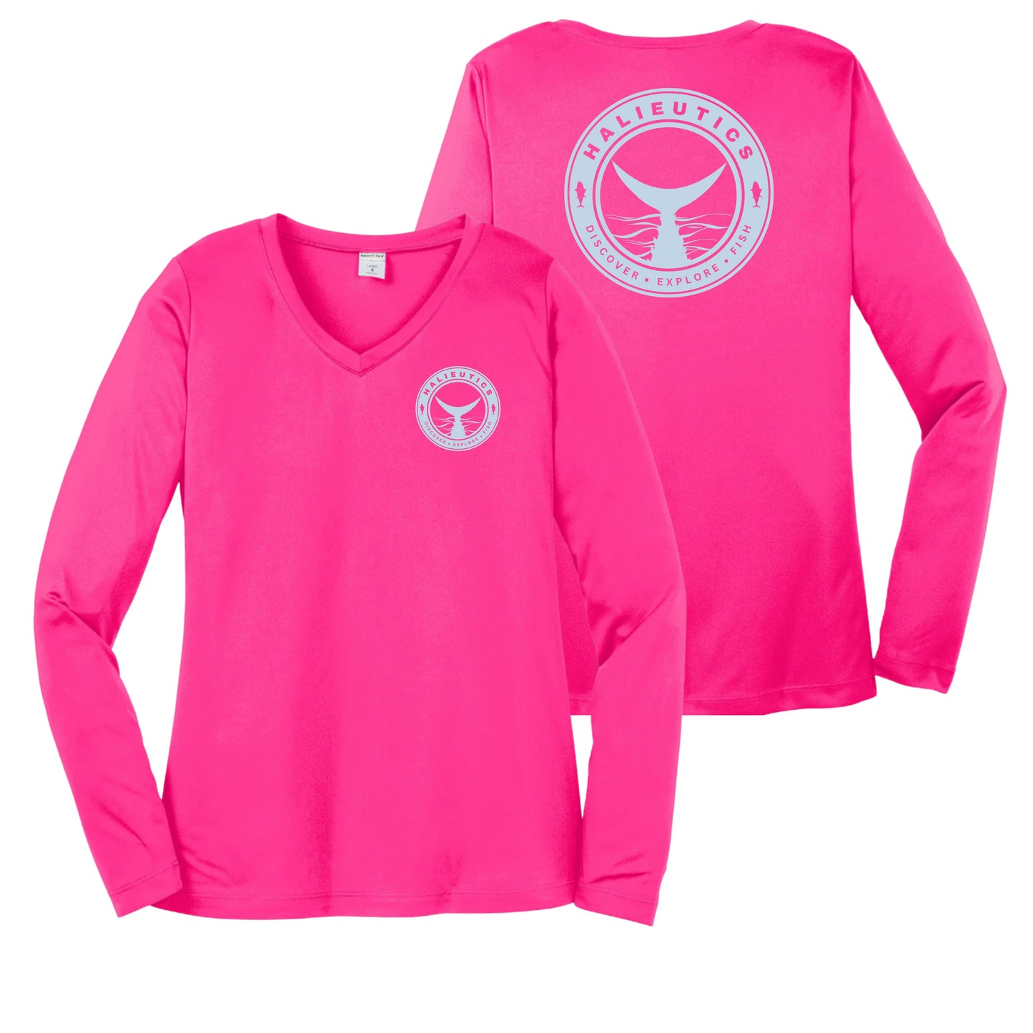 Halieutics Womans UPF 50 Performance Tuna Tail Moisture-Wicking Shirt