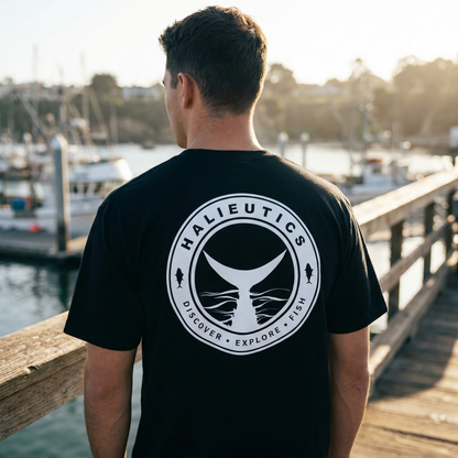 Halieutics Tuna Tail Graphic Fishing T-Shirt – Premium Soft Cotton Tee for Anglers