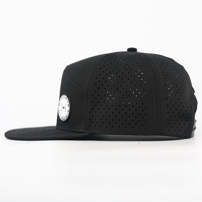 Water-Resistant Performance 6 Panel Flat Brim