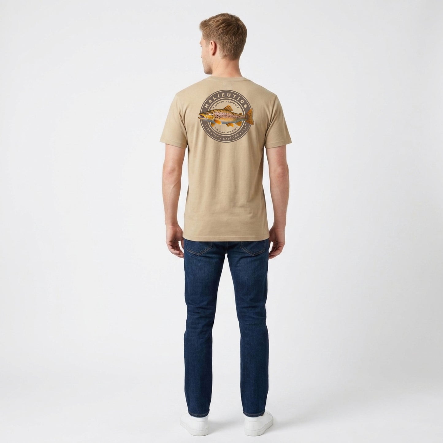 Halieutics Brown Trout Graphic Fishing T-Shirt Unisex