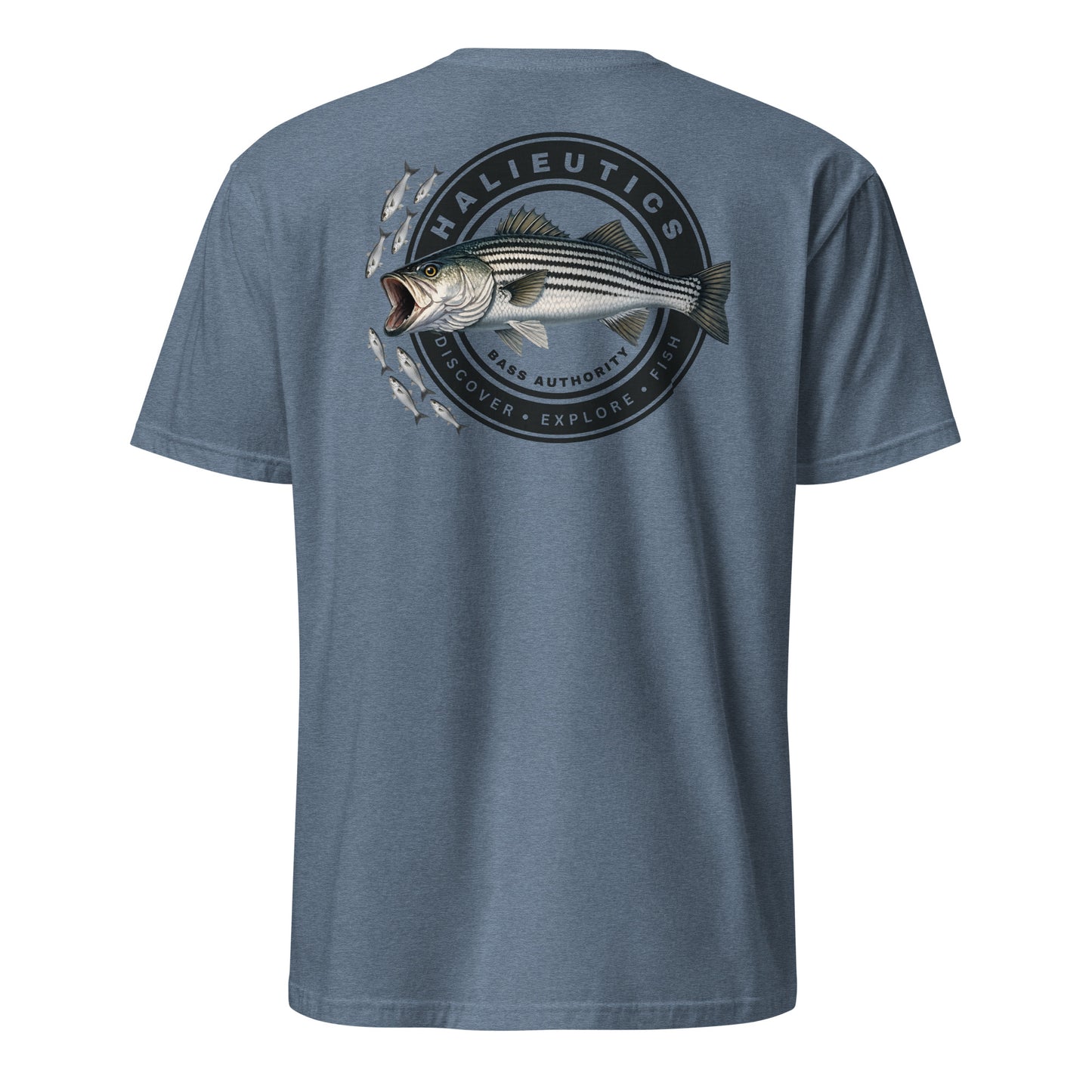 Halieutics Striped Bass Graphic Fishing T-Shirt Unisex