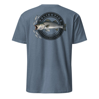 Halieutics Striped Bass Graphic Fishing T-Shirt Unisex