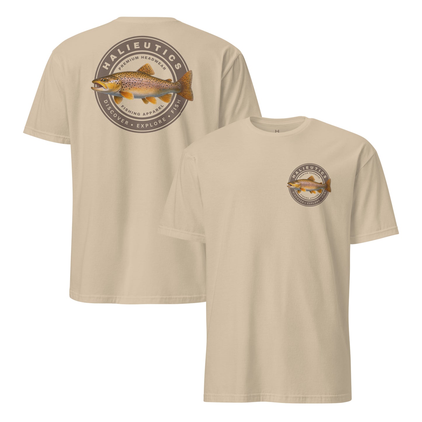 Halieutics Brown Trout Graphic Fishing T-Shirt Unisex