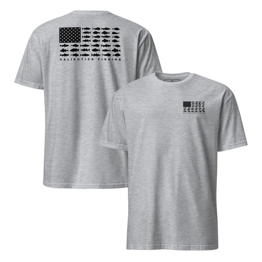 Halieutics U.S.A. Flag Graphic Fishing T-Shirt