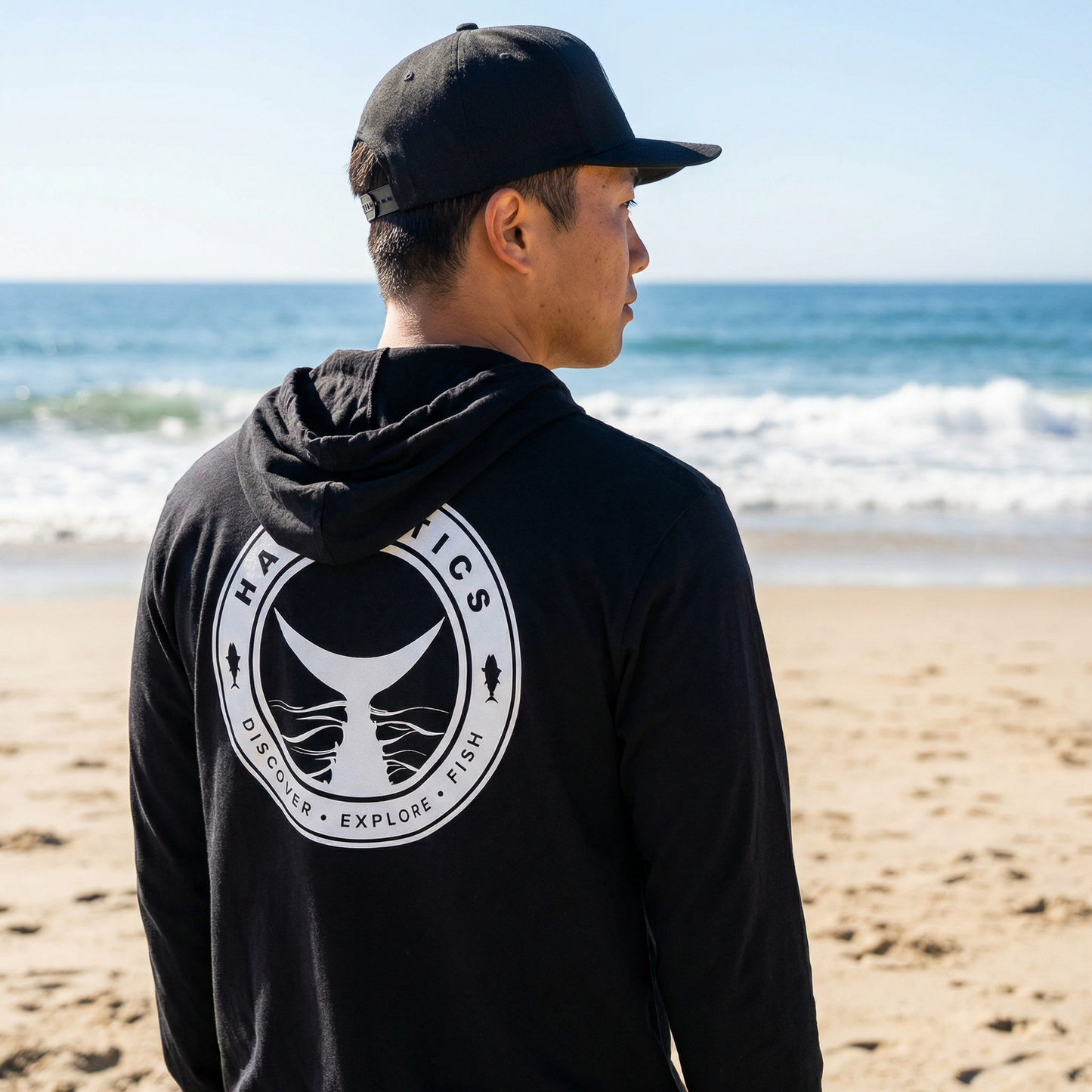 Halieutics Tuna Tail Lightweight Hoodie Long Sleeve T-Shirt